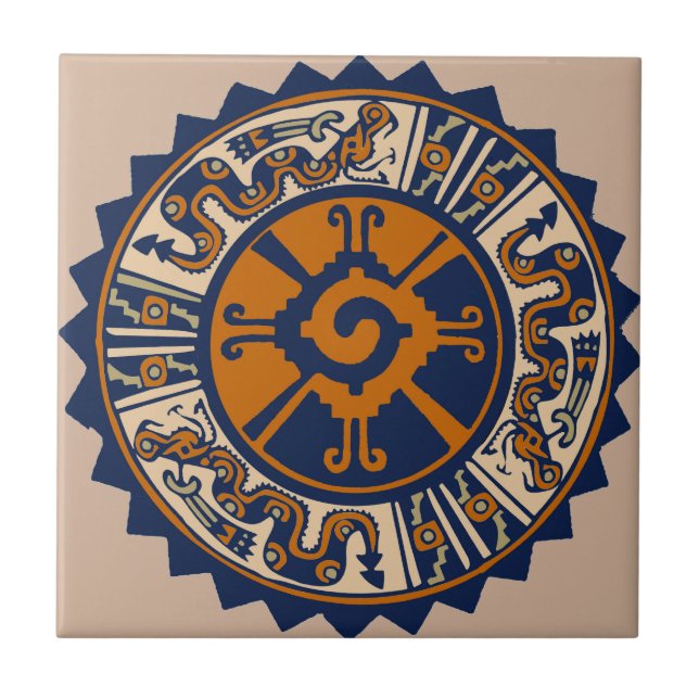 Mayan Hunab Ku Tile (Front)