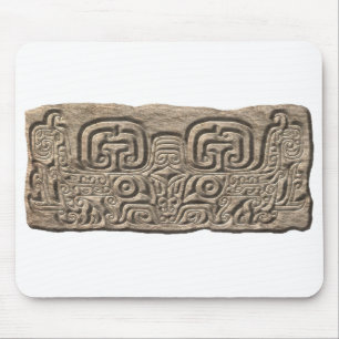 Mayan Jaguar-stone Mouse Pad