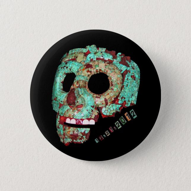 Mayan Mask-2012 2 Inch Round Button (Front)