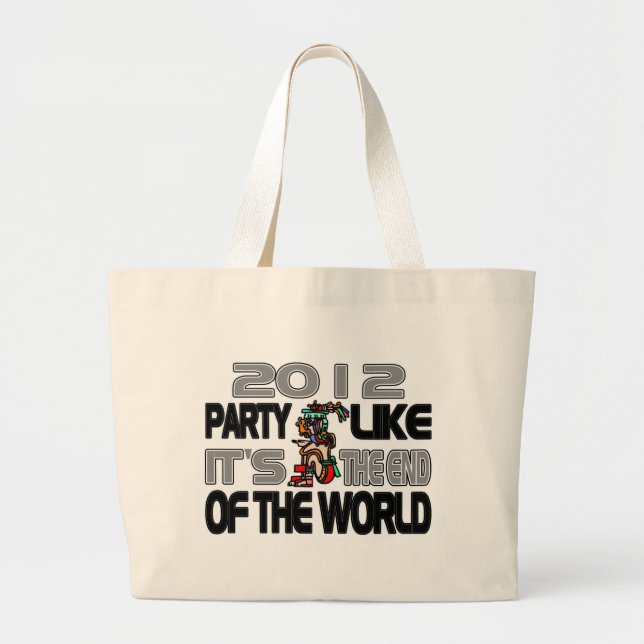 Mayan New Years 2012 Large Tote Bag (Front)