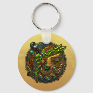 Mayan Ornament 4 Keychain