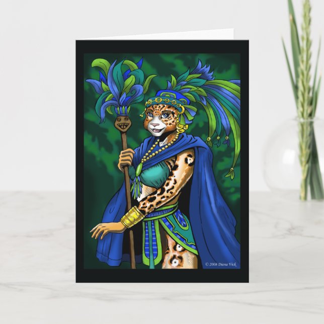 Mayan Priestess Greeting Card (Front)