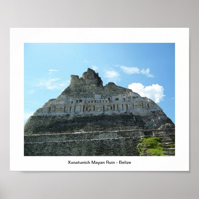 Mayan Ruin Xunatunich Poster (Front)