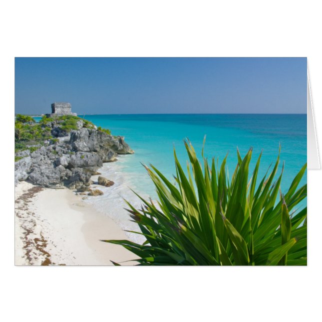 Mayan Ruins At The Beach In Tulum (Front Horizontal)