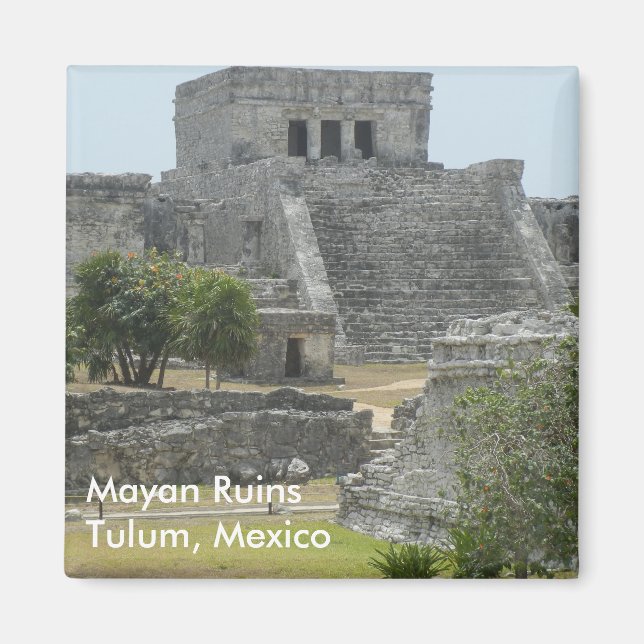 Mayan Ruins at Tulum, Mexico Magnet (Front)