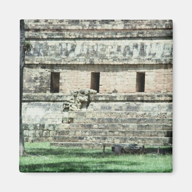 Mayan Ruins Honduras Photo Designed Refrigerator Magnet (Front)
