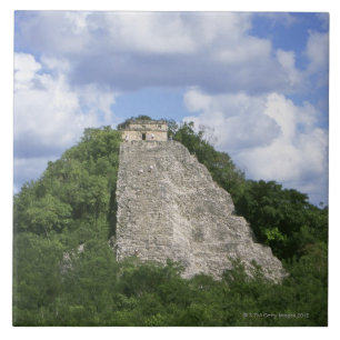 Mayan ruins of Coba, Yucatan peninsula, Mexico Tile
