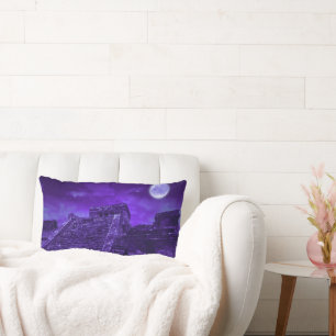 Mayan Ruins Tulum Mexico Lumbar Pillow