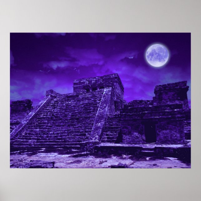 Mayan Ruins | Tulum Mexico Poster (Front)