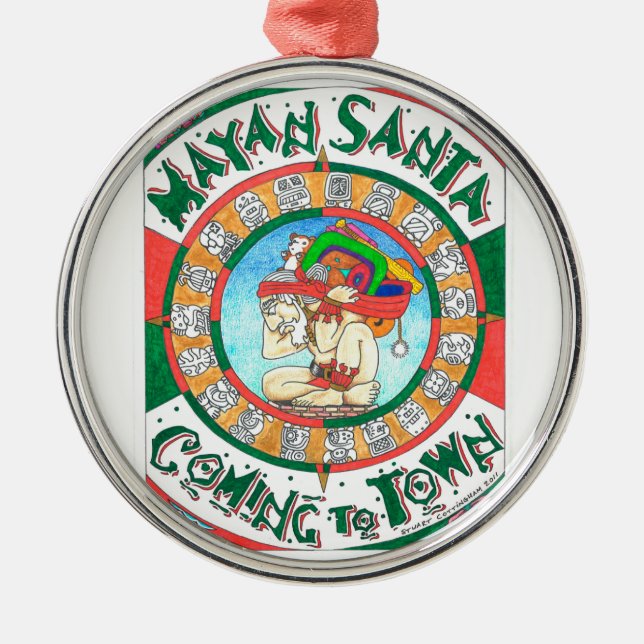 Mayan Santa ornament (Front)