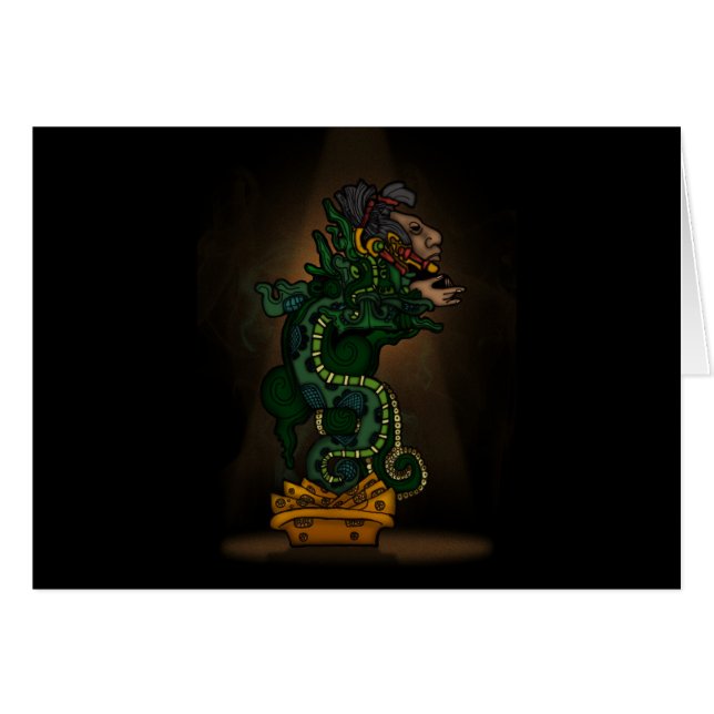 Mayan Serpent God (Front Horizontal)