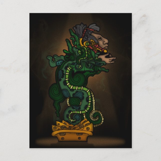 Mayan Serpent God Postcard (Front)