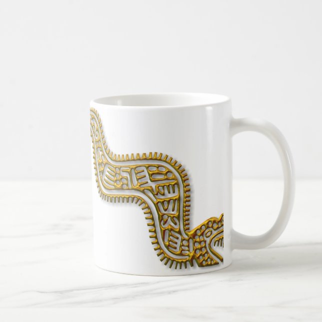 Mayan Serpent-gold Coffee Mug (Right)