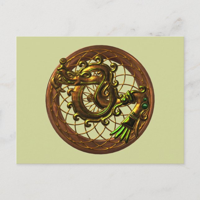 Mayan Snake Postcard (Front)