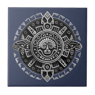 Mayan symbol tile