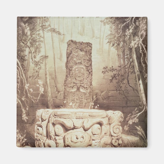 Mayan temple, Honduras Magnet (Front)