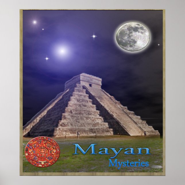 Mayan temple poster (Front)