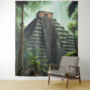 Mayan Temple Tapestry