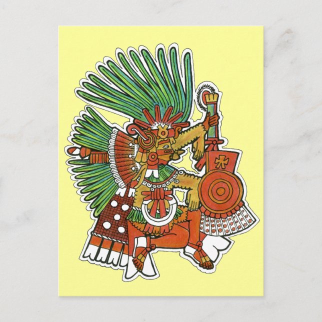 Mayan Tezcalipoca God Postcard (Front)