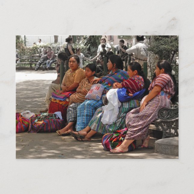 Mayan Vendors Postcard (Front)