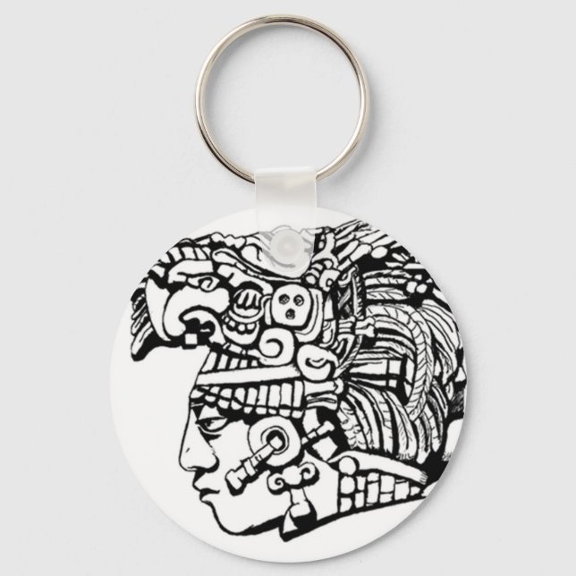 Mayan Warrior Keychain (Front)