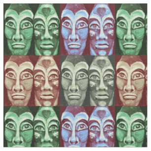 Mayan Warriors - Trendy Modern Avant-Garde Fabric