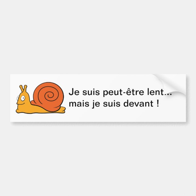 Maybe I'm slow... but I'm in front! -  Bumper Sticker (Front)