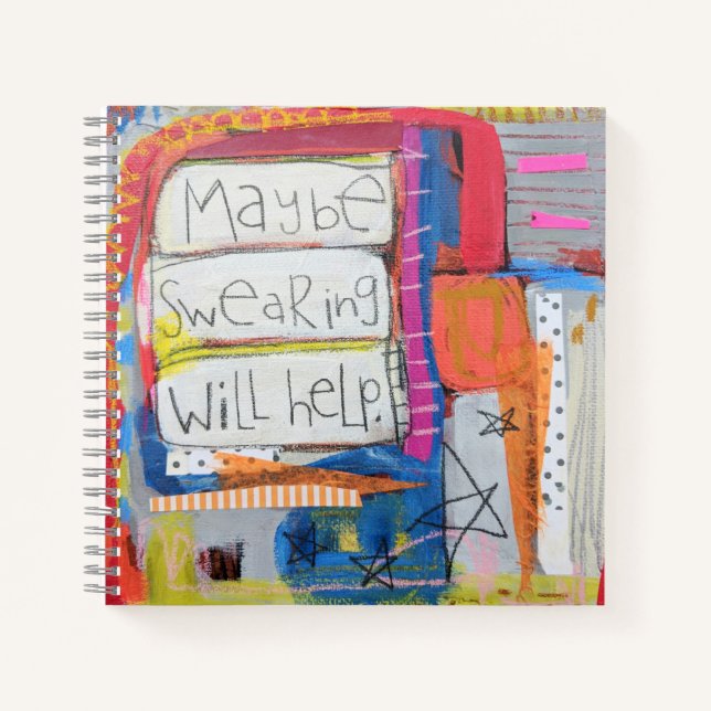 Maybe Swearing Will Help Square Journal (Front)