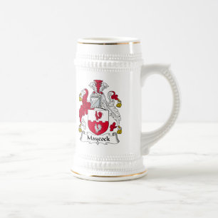Maycock Family Crest Beer Stein