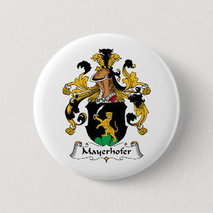 Mayerhofer Family Crest 2 Inch Round Button