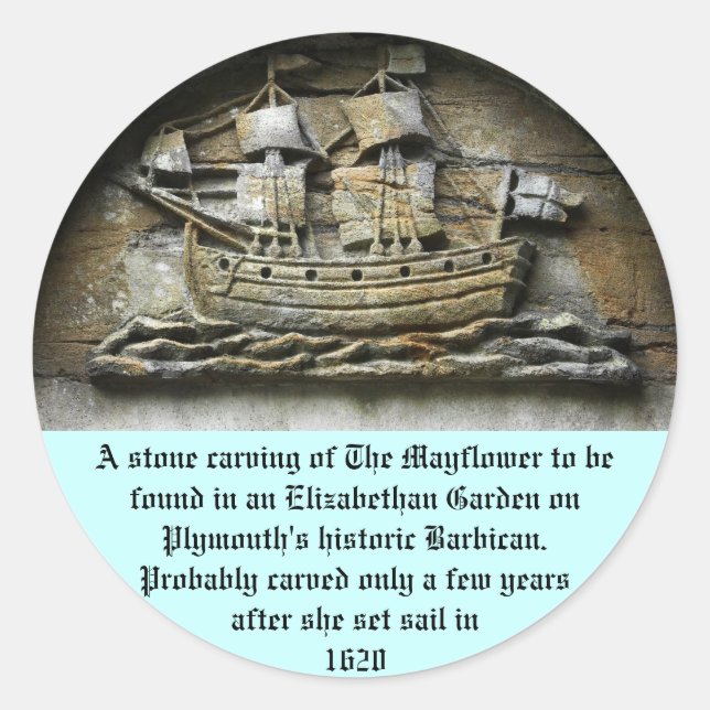 Mayflower - Stone Carving thandon stickers (Devant)