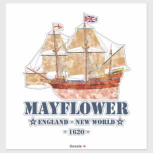 Mayflower Tall Ship - England to New World in 1620