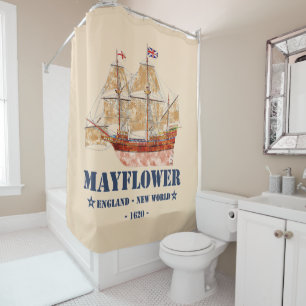 Mayflower Tall Ship - England to New World in 1620