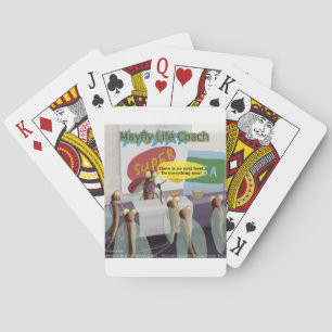 Mayfly Life Coach Funny Playing Cards