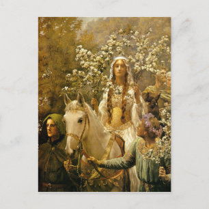 Maying of Queen Guinevere Postcard