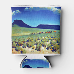 Maynard Dixon Wild Horse Country Can Cooler