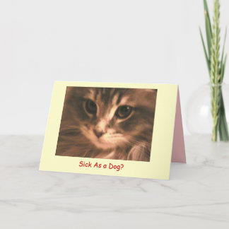 Maynard The Maine Coon2, Sick As a... - Customized Card