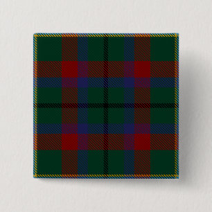 Mayo County Irish Tartan 2 Inch Square Button