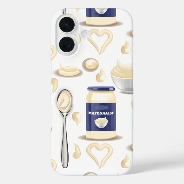 mayo mayonnaise condiment creamy spread sauce  Case-Mate iPhone case (Back)