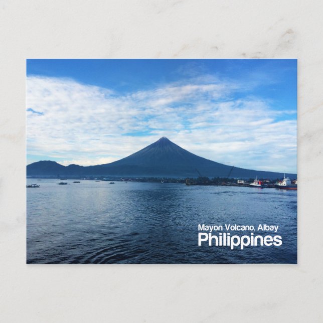 Mayon Volcano Albay Philippines Postcard (Front)
