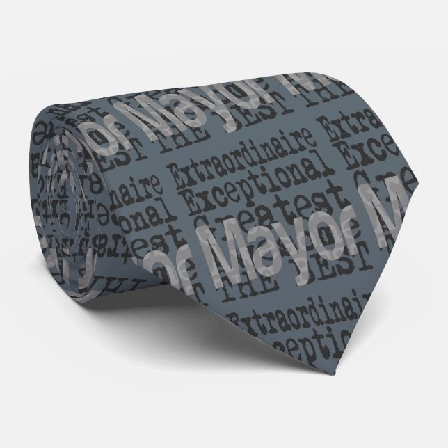 Mayor Extraordinaire Tie (Rolled)