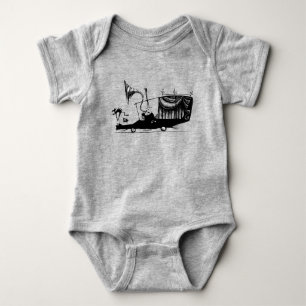 Mayor of Halloween Town Driving Hearse Baby Bodysuit