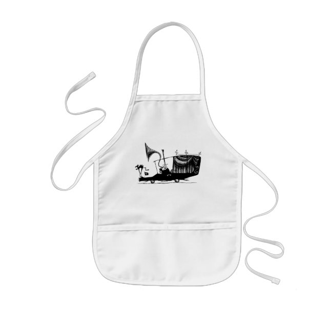 Mayor of Halloween Town Driving Hearse Kids Apron (Front)