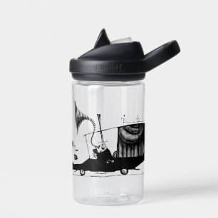 Mayor of Halloween Town Driving Hearse Water Bottle
