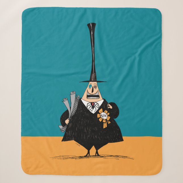 Mayor of Halloween Town Sherpa Blanket (Front)