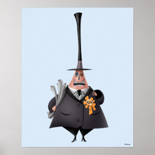 Mayor Of Halloween Town Smiling Face Poster