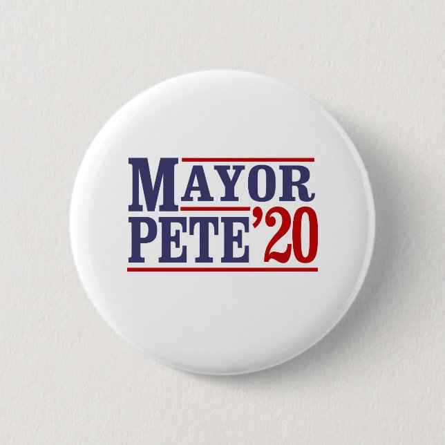 MAYOR PETE '20 2 INCH ROUND BUTTON (Front)