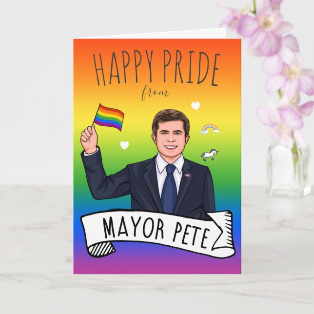 Mayor Pete Pride Card (Orchid)