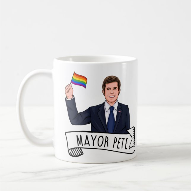 Mayor Pete Pride Coffee Mug (Left)