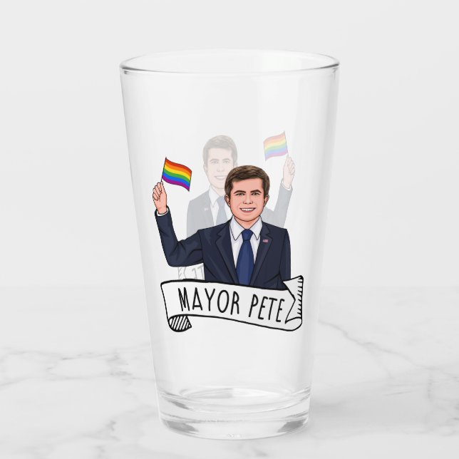 Mayor Pete Pride Glass (Back)